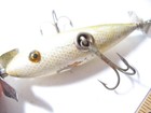 South Bend 3-hook Underwater Minnow Old Wood Fishing Lure Glass Eyes