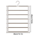1pc Multi-layer Folding Pants Hanger Non-slip Closet Organizer Clip - New