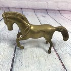 Vintage Brass Horse Figurine Statue Pony Figure Decorative - 4 25  T X 6 5  L