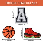 Sports Jibbitz Shoe Charms Letters Numbers Crocs Accessories Kids Boys Teens
