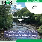 Zebra Midge Bead Head Nymph - 18 Pc Rbo Fly Fishing Trout Bluegill Panfish Flies