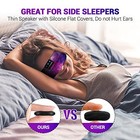 Sleep Headphones Bluetooth Headband Sleeping Wireless Headband Purple Starry