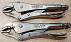 Vtg Petersen Dewitt Vise Grip Lot Of 8  10wr 10cr 7r 7cr  2 -6sp 6ln 5wr   usa  