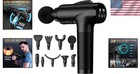 Ergonomic Deep Tissue Massage Gun - Quiet   Powerful Muscle Relaxation Device
