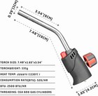 Propane Torch With Igniter Soldering Torch With 1 5  Combustion Extension Tube