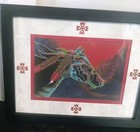 Traci Rabbit Artist Native American Cherokee Canyon Horse Matted Framed Print
