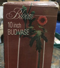 Vintage Tall Bloom 10 Inch Bud Vase 90s Flower Plant Home Decor Clear Glass New