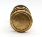 Vintage Round Cast Brass Concentric Passage Door Knob Set With Rosettes