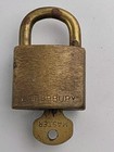 Vintage Brass Us Set Padlock With Key Waterbury  Footlocker Lock