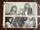 Vintage 1987 Whitesnake Rock Metal 80s Hair Band 23x17 Promo Poster
