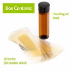 9 X Moom Leg   Body Strips W natural Chamomile   Lavender Hair Removal Wax 20 Ct