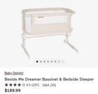 Baby Delight Beside Me Dreamer  Bassinet   Bedside Sleeper
