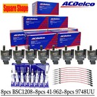 8pcs Square Ignition Coil   Spark Plug Wire For Chevy Gmc 4 8l 5 3l 6 0l 8 1l Us
