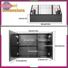 Lighted Medicine Cabinet With Mirror Wall Mounted Bathroom Cabinet Led Lights