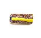 1 Pc Old Venetian Antique Millefiori Yellow With Cased Murrine Trade Beads
