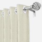 Silver Decorative Curtain Rod 28 To 48 Inch Adjustable Window Rod Farmhouse