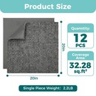 12pcs Commercial Carpet Tiles 20x20 Carpet Squares  Flame Resistant