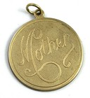 Vintage Charm Mother Necklace Pendant Brass Tarnish Vintage Jewelry Gift For Mom