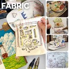 Transon 12 Colors Permanent Fabric Markers 1 Count  pack Of 12   12 