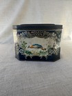 Antique Huntley   Palmers Biscuit Tin Bird Design C 1900s England Rare Metal Box