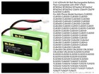 X98 2 Pack  196  Rechargeable Replacement Batteries Vtech At t Phone 700mah 2 4v