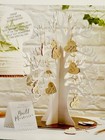 Wooden Wishing Tree Wedding Guest Book Alternative 3d White 70 Heart Tags - New