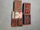 Vintage 1930s 1940s Matchbox Lot Red Top Ohio Marlboro 5pc Wood