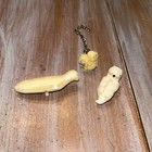 3 Vintage Antique Billiken   s Mythical Good Luck Lucky Happiness