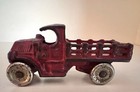 1930   s Hubley Cast Iron Mack C-cab Stake Bed-3 5-inch- Very Good Original Truck