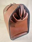 Antique Brown Leather Doctor Bag  no Key  Medical Satchel - 1930 s - Super Nice 