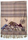 Mexico Reversible Shawl  with Landscape Design - 27  X 64 