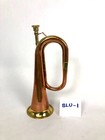 Replica British Military Bugle - Copper And Brass - Reenactment  Camping  Prop