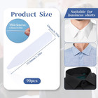90pcs White Plastic Collar Stays For Men s Dress Shirts - 2 2  Inserts