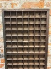 Antique Vintage Wooden Printers Drawer Hamilton Type Letterpress Shadow Box Tj