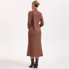 Women s Long Sleeve Fishtail Midi Sweater Dress - A New Day Brown