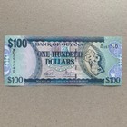          Guyana   100 Dollars Banknote Unc Currency Beautiful Paper Money