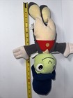 Vintage Disney Jiminy Cricket Hand Puppet Pinocchio Stuffed Animal Toy 17  Plush