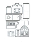 3d Handmade House Metal Die Cuts christmas House Door Cutting Dies Cut Stenci   