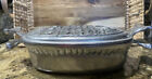 Vintage Don Drumm Aluminum Casserole With Lid 2 3 4 Quarts  8 25x14 5 handles 