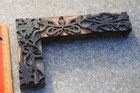 Poppy Letterpress Wooden Printing Blocks Ornaments Art Nouveau Wood Frame Old  