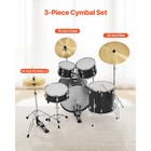 14in Hi-hat 16in Crash 20in Ride Alloy Cymbal Set With Sticks And Bag