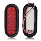 4pcs 6  Inch Oval Led Stop Turn Tail Lights Brake Backup 6 Inch  Red  White 