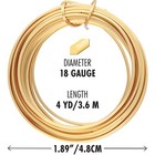 The Beadsmith Square Craft Wire - Wire Elements - Soft Temper - 18 Gauge  4