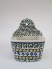 Polish Pottery Green Hanging Salt Cellar Without Lid