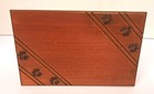 Small  Pet Cremation Urn Cat Dog Paw Prints Wood Box Memorial Ashes Chest