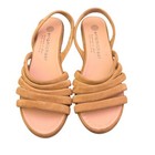 Eric Michael Elva Strappy Minimalist Leather Espadrille Sandals Size 37 Us 6 5 7