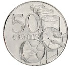 Trinidad   Tobago 50 Cents  2003  Km  33  Mint