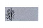 16  8  3  Gray Granite Grave Marker     Custom Engraved Flat Headstone With Cross