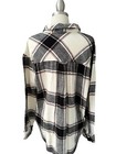 Rsq Women   s Flannel Shirt Size Xl Pearl Snaps Long Sleeve 100  Cotton Plaid