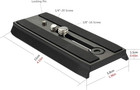 Qr120 Tripod Fluid Head Quick Release Plate Replacement With 1 4 Inch And 3 8 In